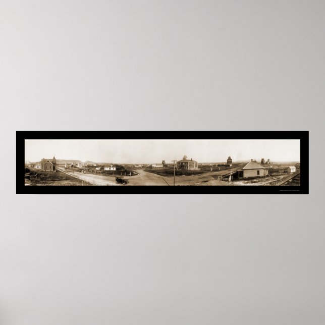 Póster Sentinel Butte, ND Foto 1915 (Frente)