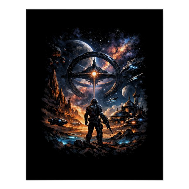 Póster Sentinel of the Star Gate (Frente)