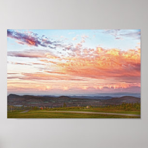 Poster Sentinel Rock Sunset, Vermont
