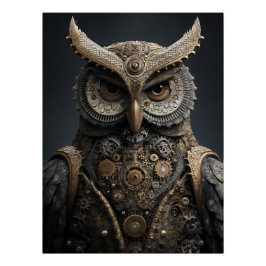 Póster Sentinela de Latão Steampunk