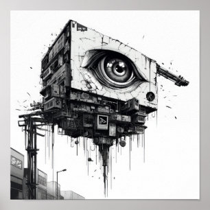 Poster Sentinela do Futuro Câmera de Vigilância P