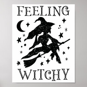 Poster Sentir a Bruxa Dia de as Bruxas engraçado Vibes Ti