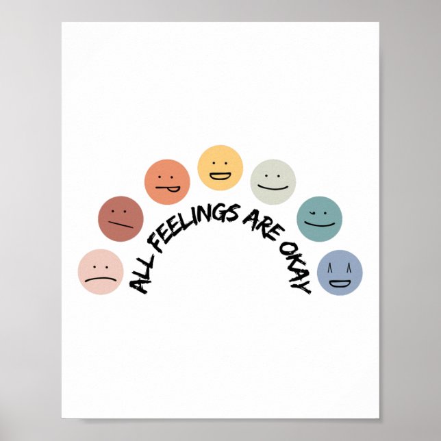Poster Sentir-se bem Emocional encara a saúde mental como (Frente)