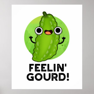 Poster Sentir-Se Engraçado Sentir-Se Bem Veggie Pun