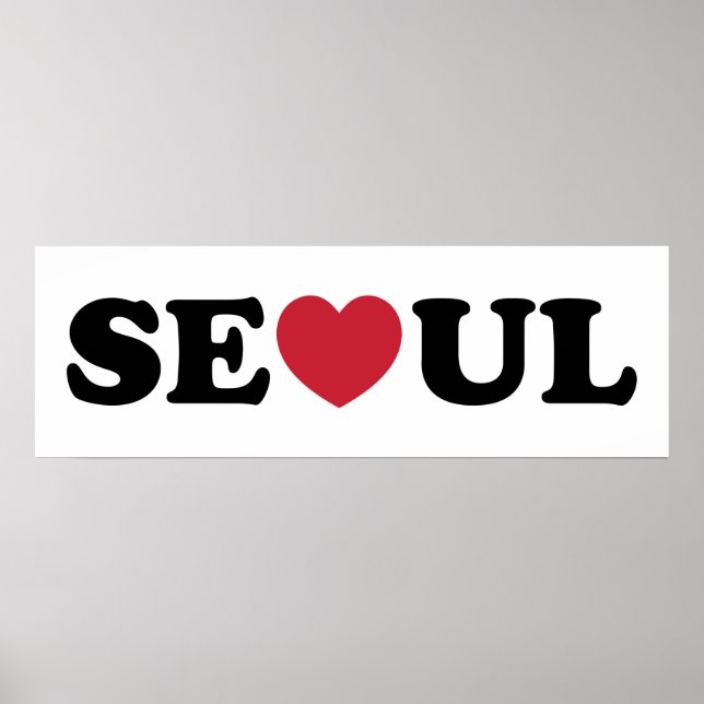 Poster Seoul Love Heart (Frente)