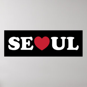 Poster Seoul Love Heart