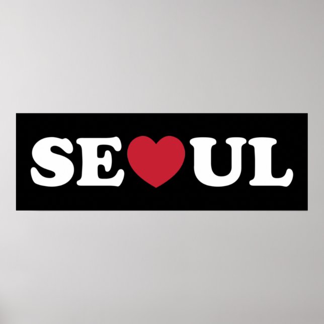 Poster Seoul Love Heart (Frente)