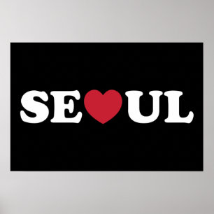 Poster Seoul Love Heart