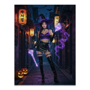 Póster Seoul Witch Vibes - Halloween 2025"