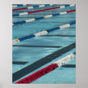 Poster Separadores plásticos em criar da piscina