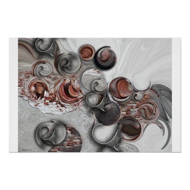 Póster "Sequência Geométrica", Poster brilhante (Frente)