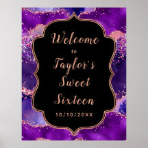 Sequências rosa roxas agitam dezesseis boas-vindas