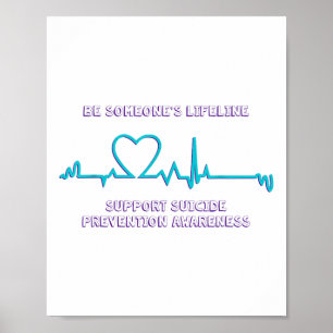 Poster Ser Consciencioso em matéria de prevenção do suicí