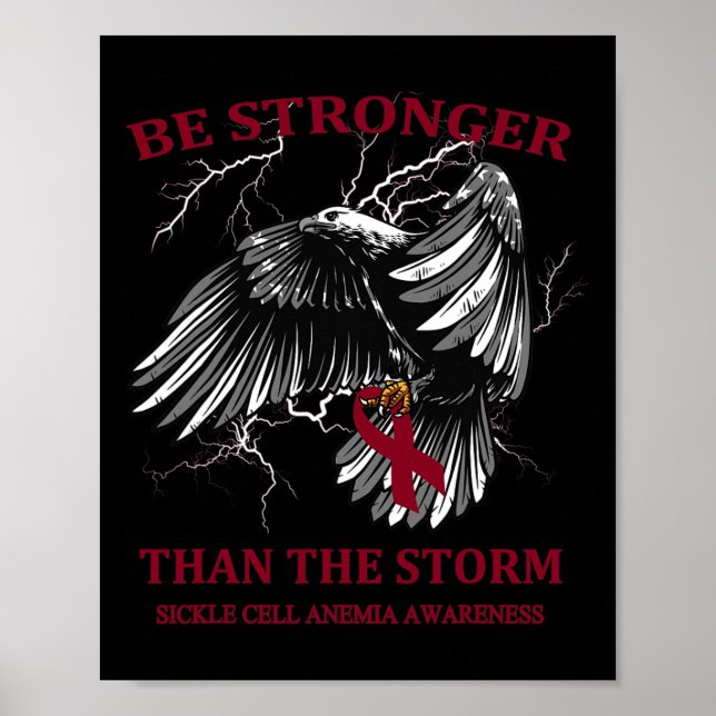 Poster Ser Mais Forte Do Que A Anemia Das Células Falcifo (Frente)