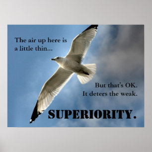 Poster Ser melhor do que todos é mais o trabalho duro (L