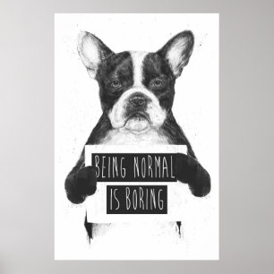 Póster Ser normal está furando