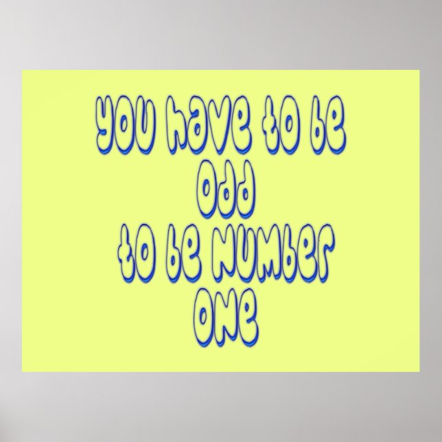Poster Ser Número Um (Frente)