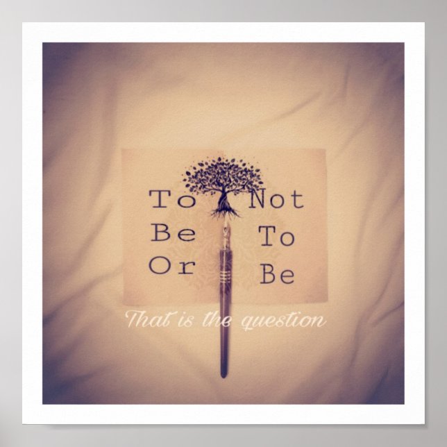 Poster Ser ou não ser (Frente)