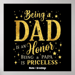 POSTER SER PAI É HONRA, SER PAPA É IMPERIOSO