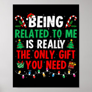 Poster Ser Parente Meu Camisa Natal Família Diversão