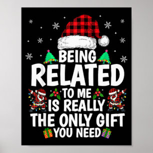 Poster Ser Parente Meu Camisa Natal Família Natal Diverti