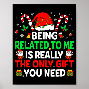 Poster Ser Parente Meu Camisola Natal Família Natal Diver