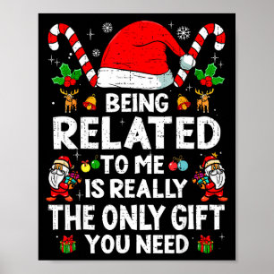 Poster Ser Parente Meu Natal Divertido Família Xmas Camis