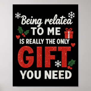 Poster Ser Parente Meu Natal Divertido Família Xmas Roupa