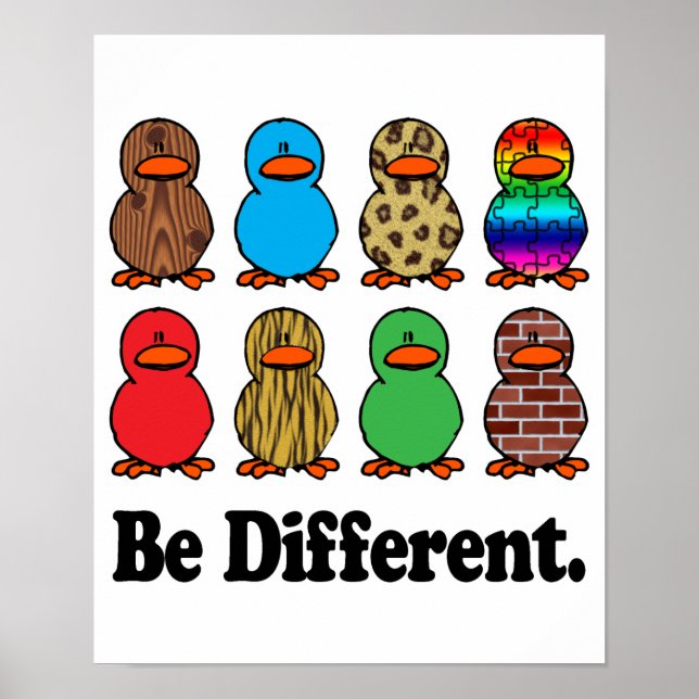 Póster Ser Patos Diferentes (Frente)