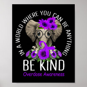 Poster Ser Roxo Sensibilização para a Sobredosagem de Ele