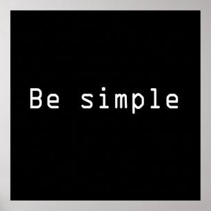 Poster ser simples