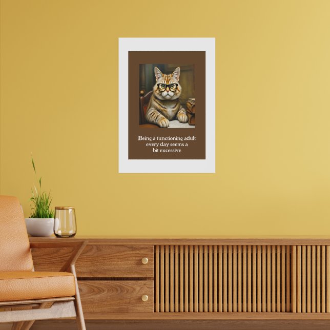 Poster Ser um adulto em funcionamento todos os dias parec (Sala de Estar 2)