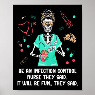 Poster Ser Um Controlo Da Infecção Enfermeira Controlo Nu