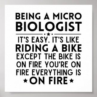 Poster Ser um Microbiólogo É fácil É como andar