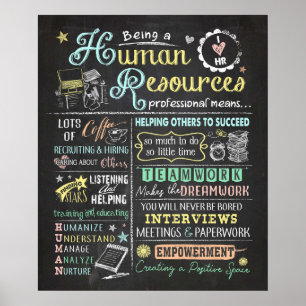 Poster Ser Um Profissional De Recursos Humanos