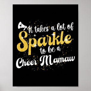 Poster Ser Uma Mamãe de Cheerleader Mamaw Avó Mamaw