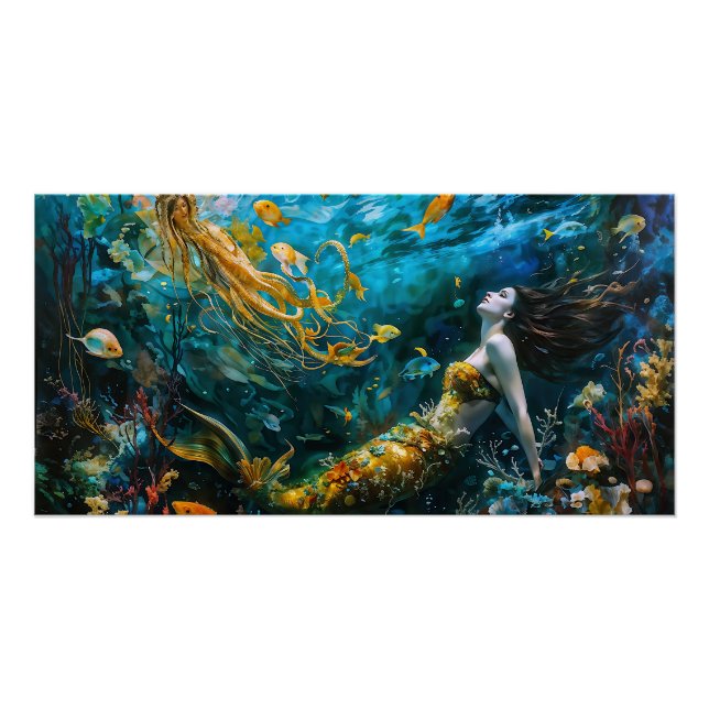 Póster “Seraphina” – Sereia Mística e Linda (Frente)