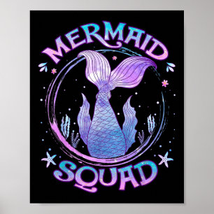 Poster Sereia Birthday Squad Party Girls Sereia Sereia
