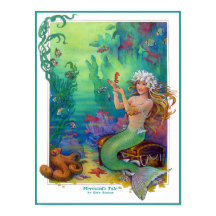 Sereia, Cavalo-marinho e Octopus Arte Original