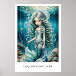 Poster Sereia e Baubles