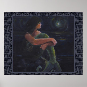 Póster Sereia e Lua