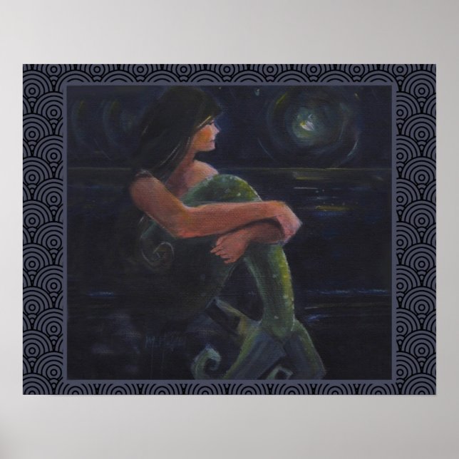 Póster Sereia e Lua (Frente)