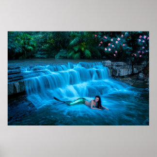 Poster Sereia em Cascata