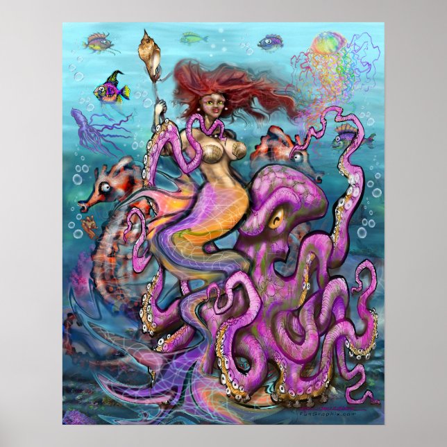 Poster Sereia em Octopus (Frente)