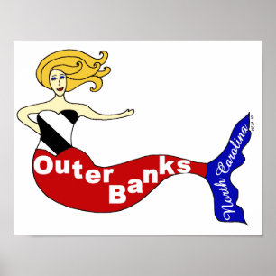 Poster Sereia exterior dos bancos