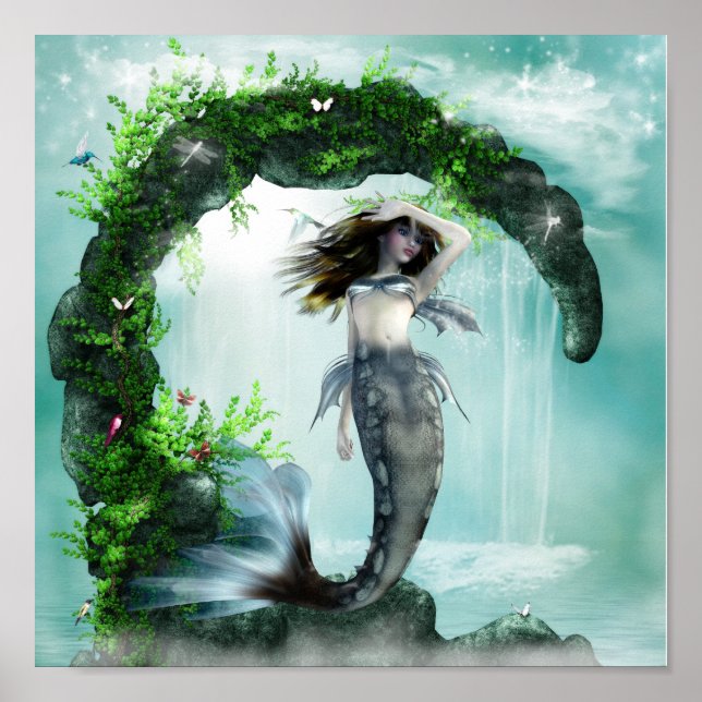 Póster Sereia Mística (Frente)