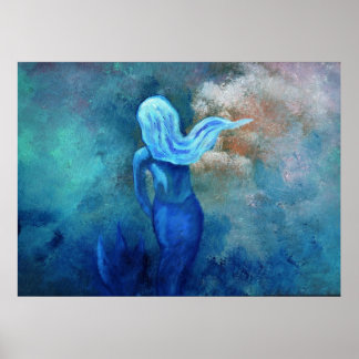 Poster Sereia nas nuvens