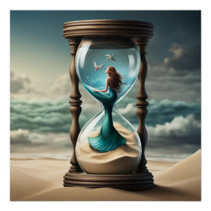 Póster Sereia num Poster de Hourglass