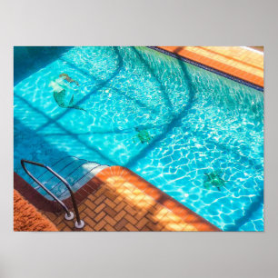 Poster Sereia numa Piscina de natação