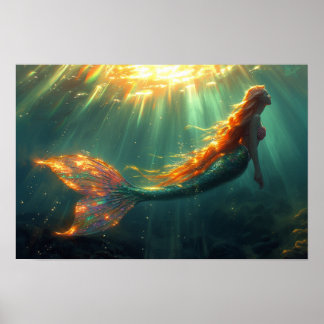 Poster Sereia Opalescente